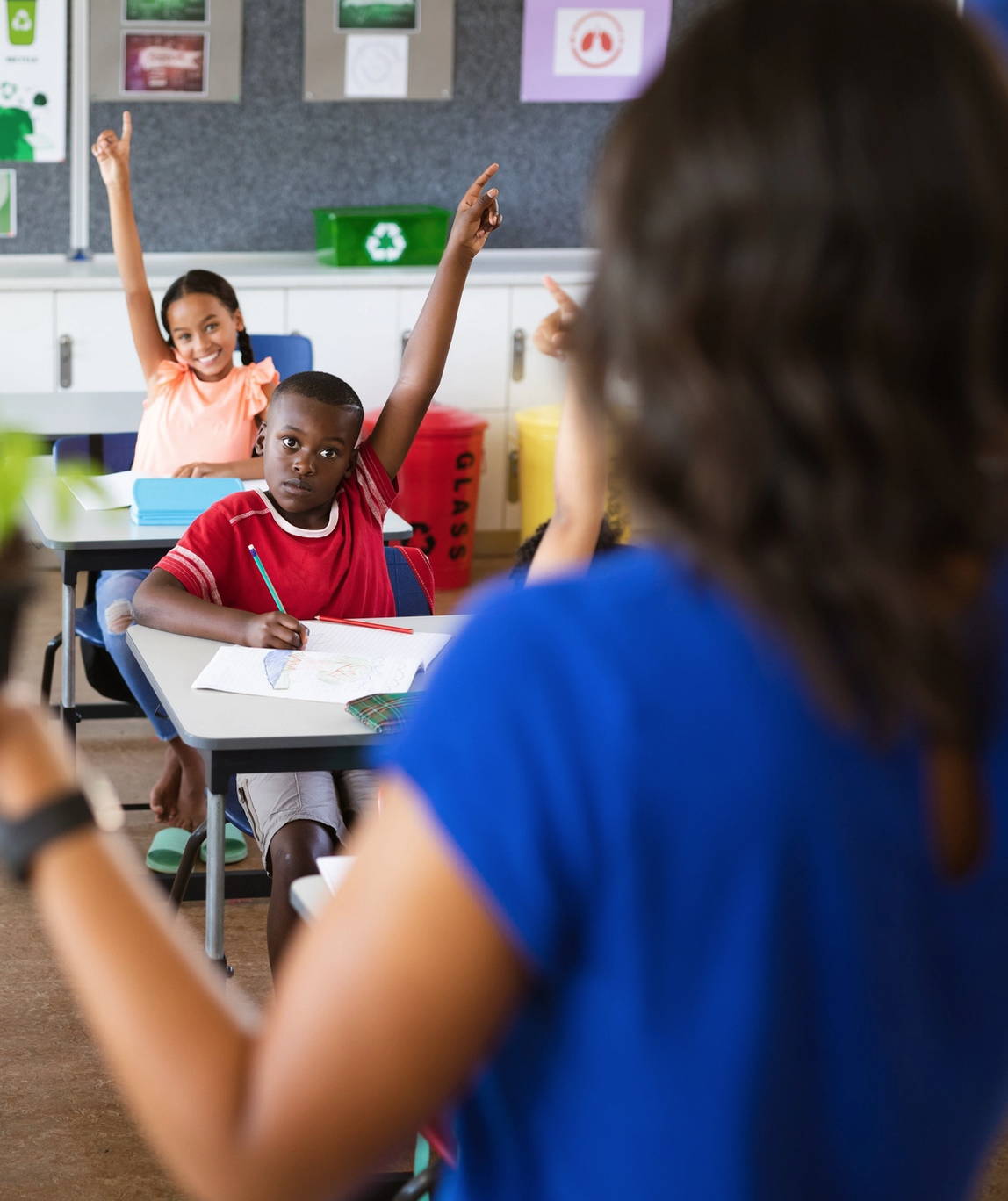 teacher and students