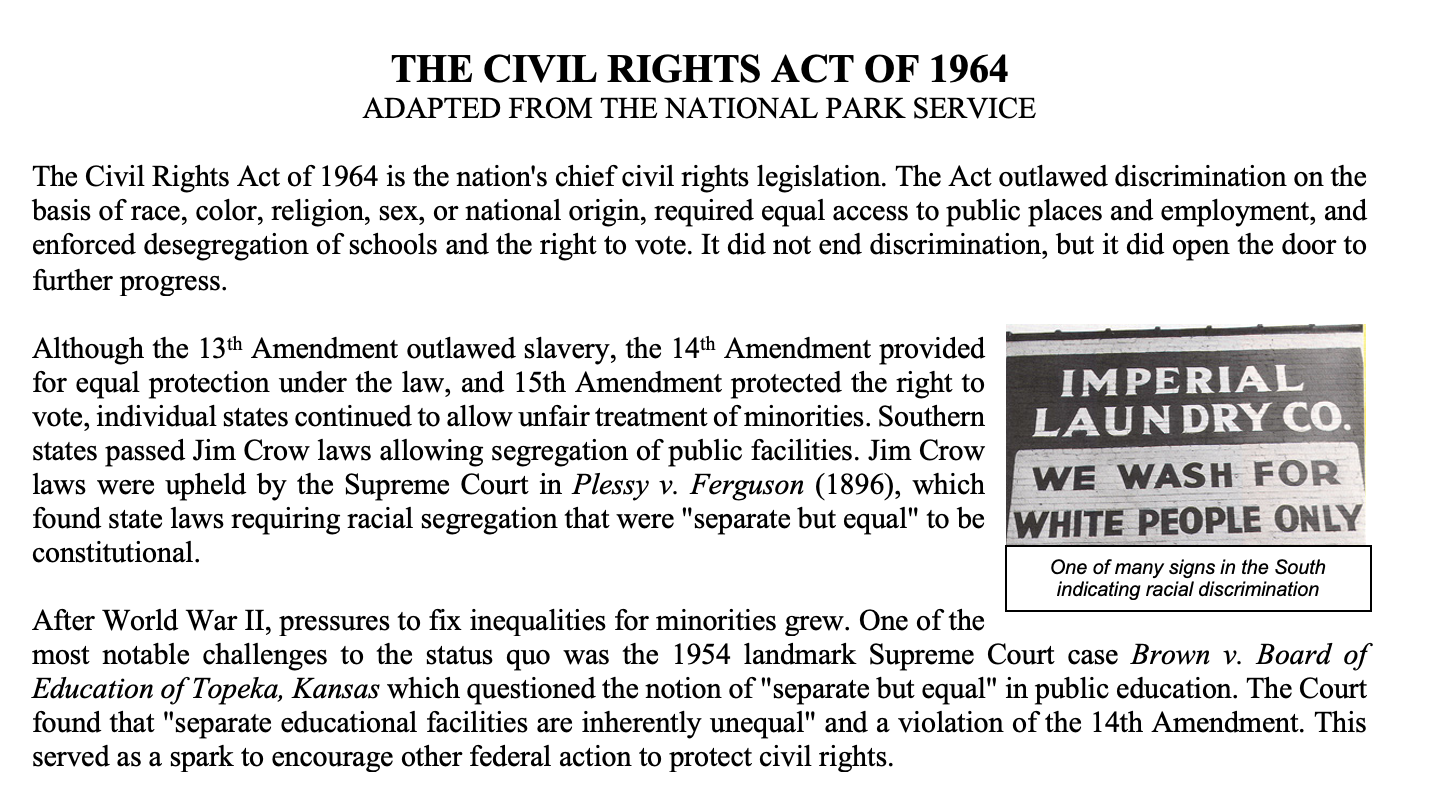 The Civil Rights Act