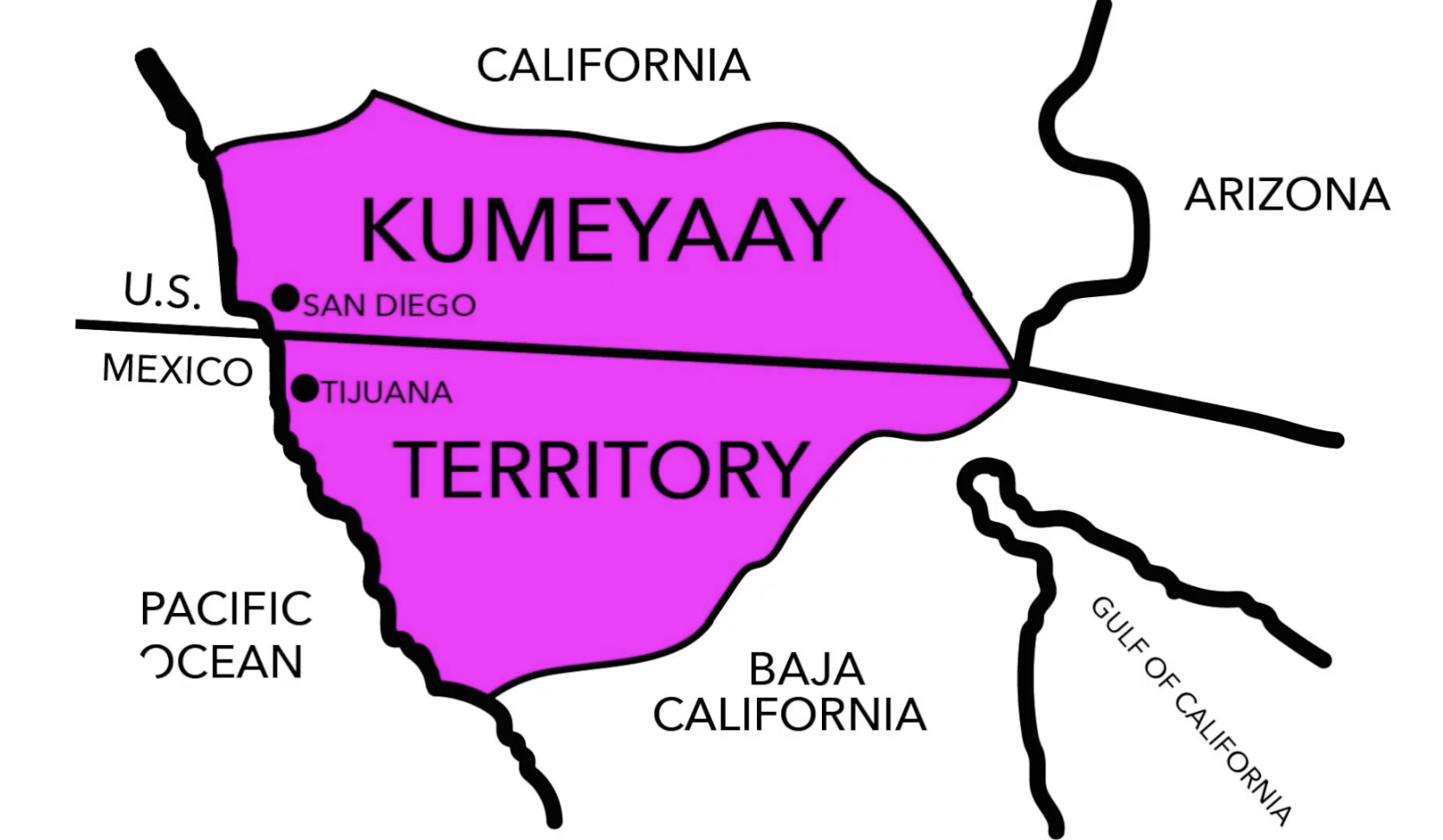 map of tribal land