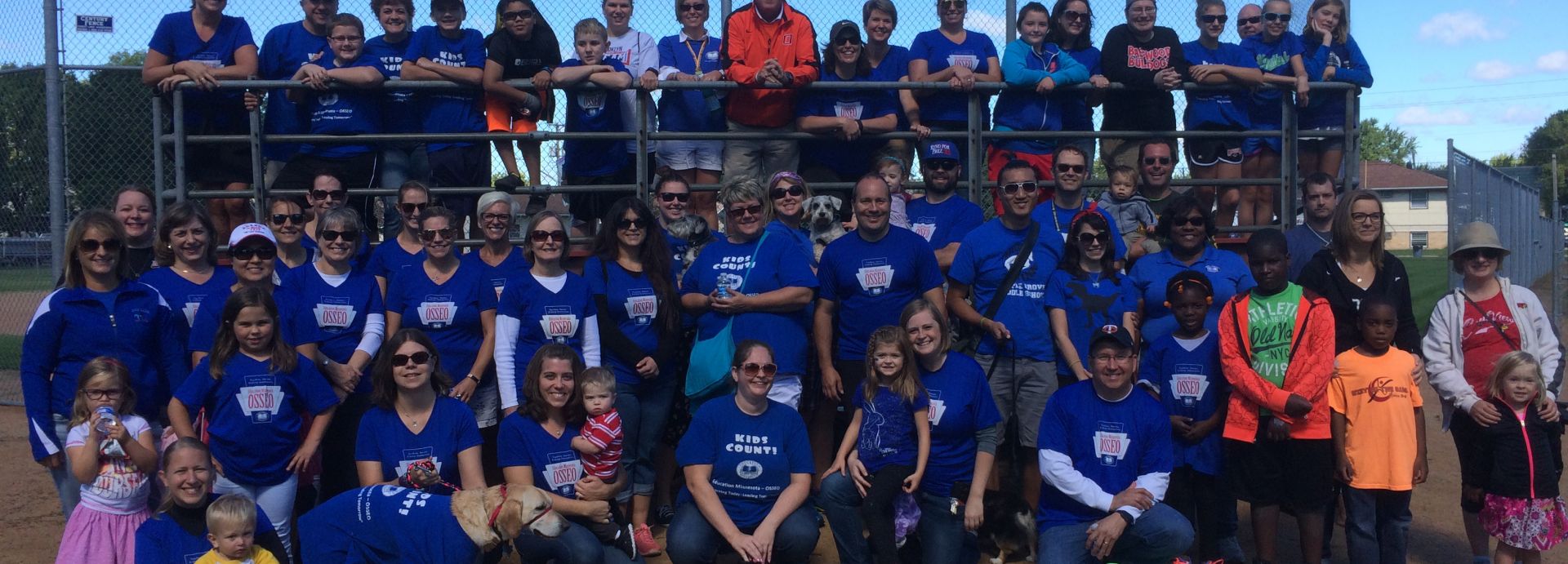 OSSEO members at a baseball game