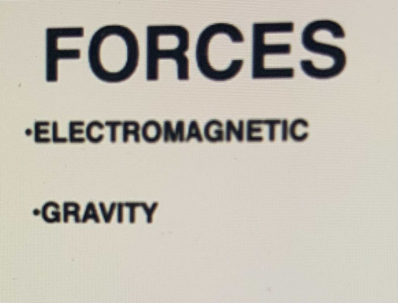 FORCES;  Electromagnetic and Gravity