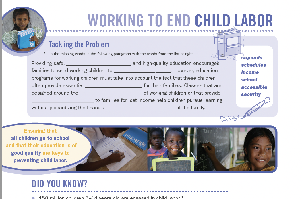 Child Labor: Activity