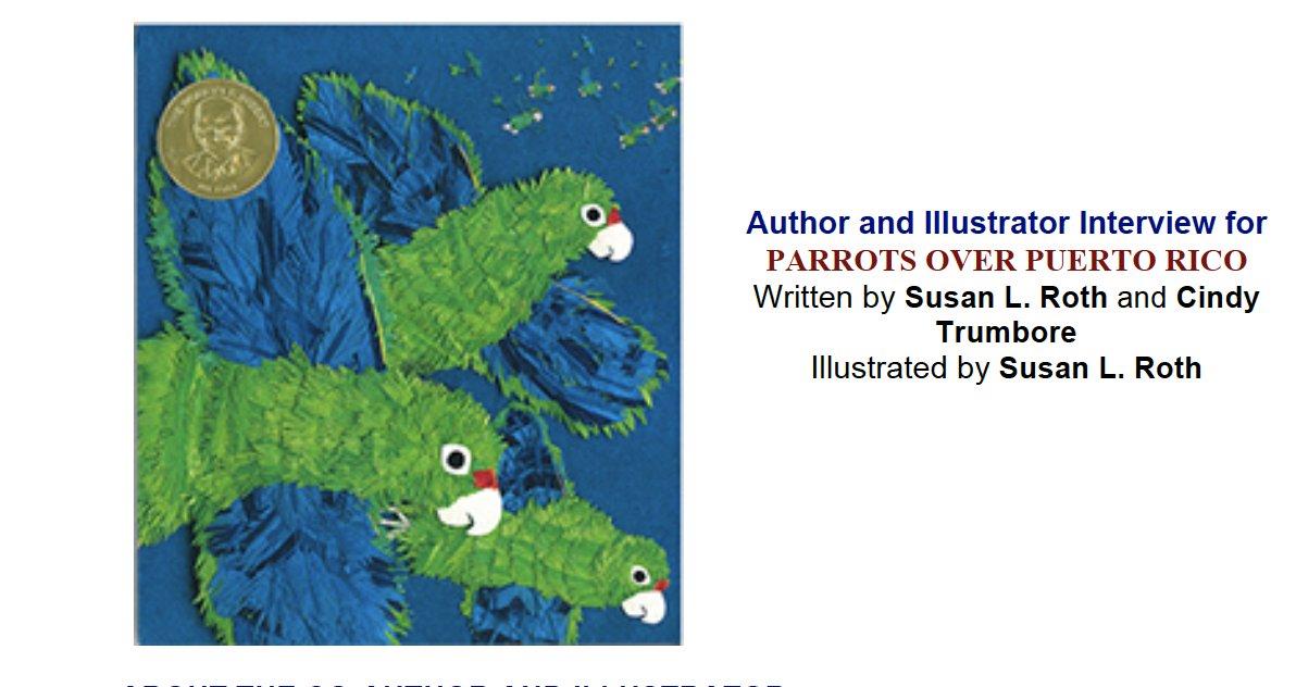 Author Interview for Parrots Over Puerto Rico