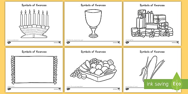 Symbols of Kwanzaa Coloring Pages