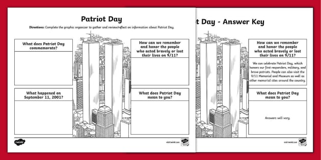 Patriot Day Graphic Organizer