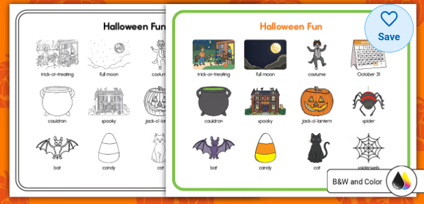 Halloween Fun Word Mat