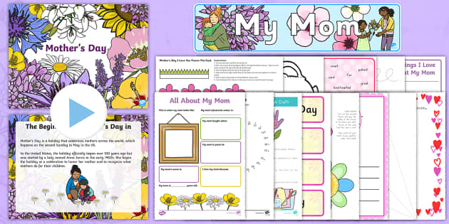 Mother's Day Activity Pack for K-2nd Grade