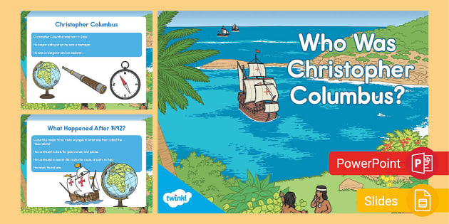 Who Was Christopher Columbus? PowerPoint & Google Slides for K-2nd Grade