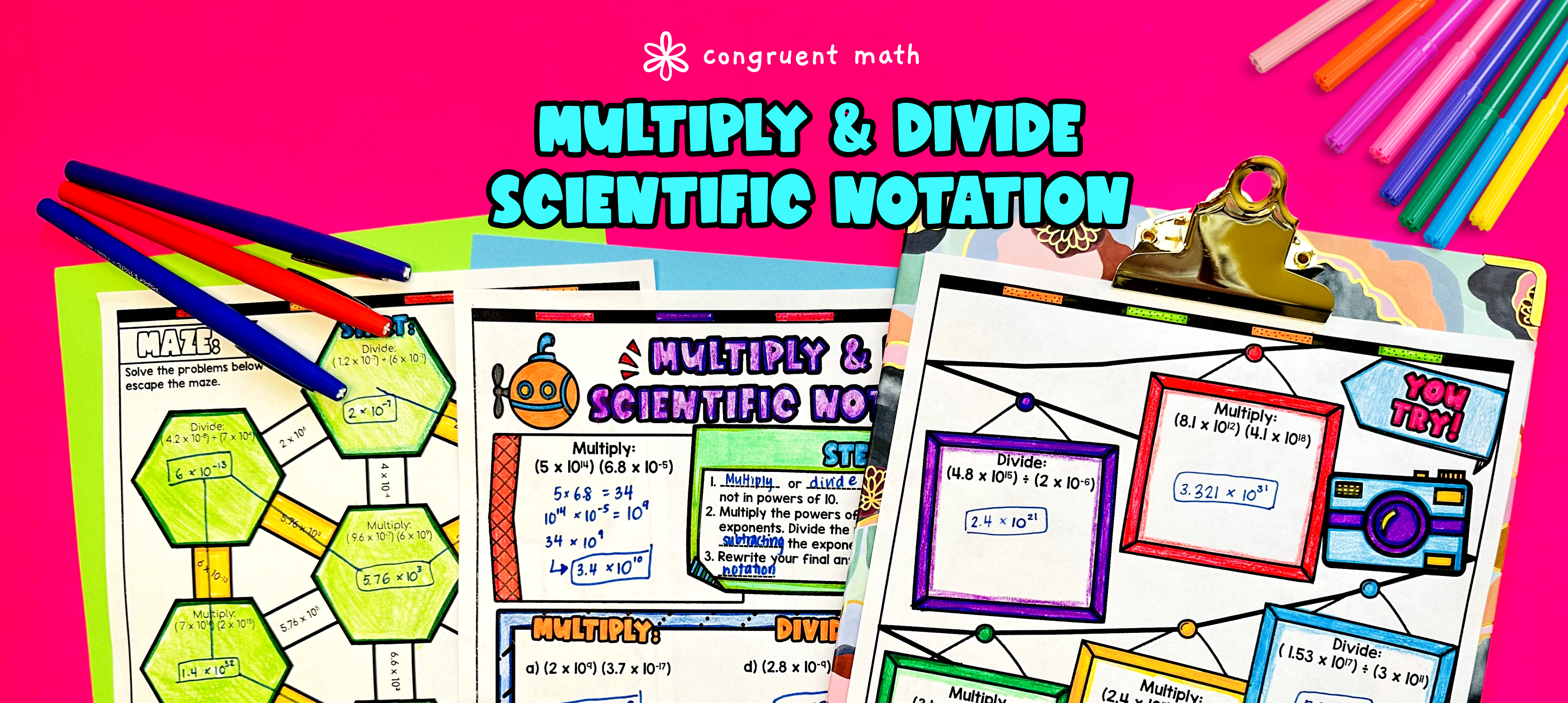 Multiplying and Dividing Scientific Notations