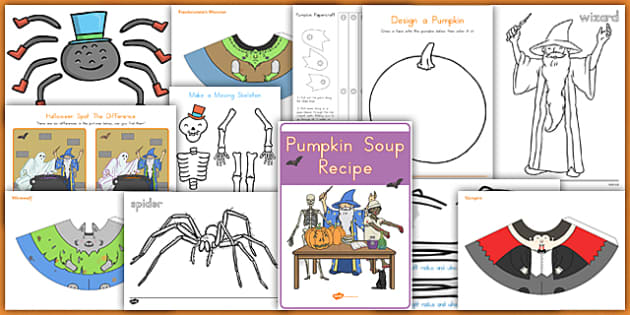 Halloween Activity and Craft Pack