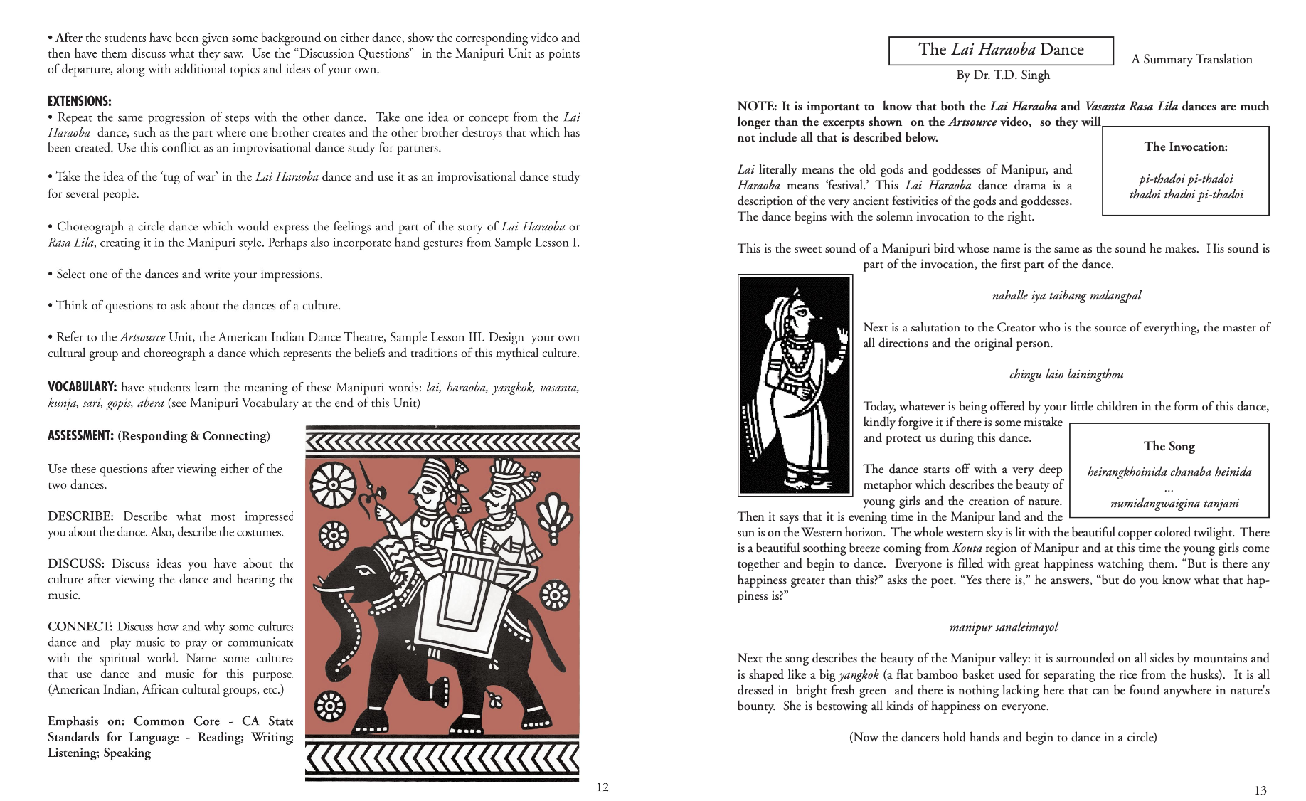 Ranganiketan - Manipuri Music and Dance from India