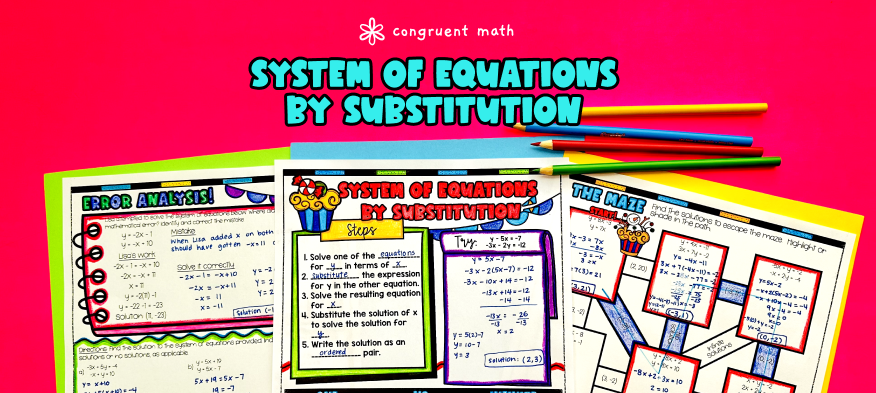 System of Equations by Substitution Lesson Plan
