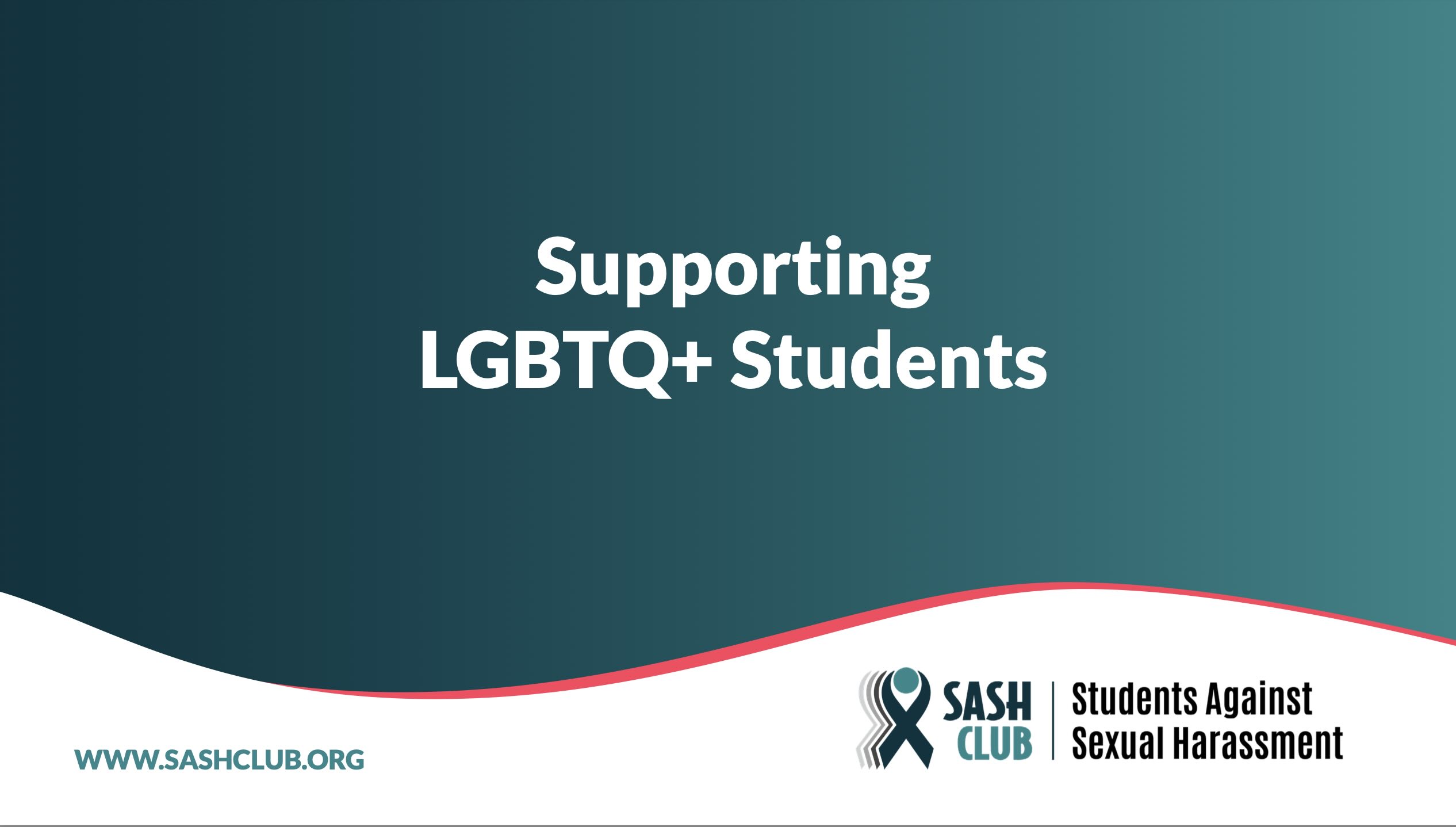 Supporting LGBTQ+ Students