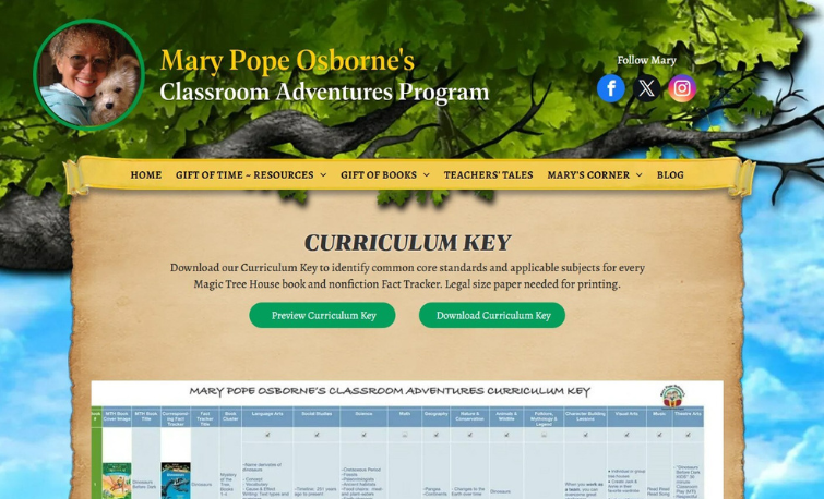 Classroom Adventures Curriculum Key