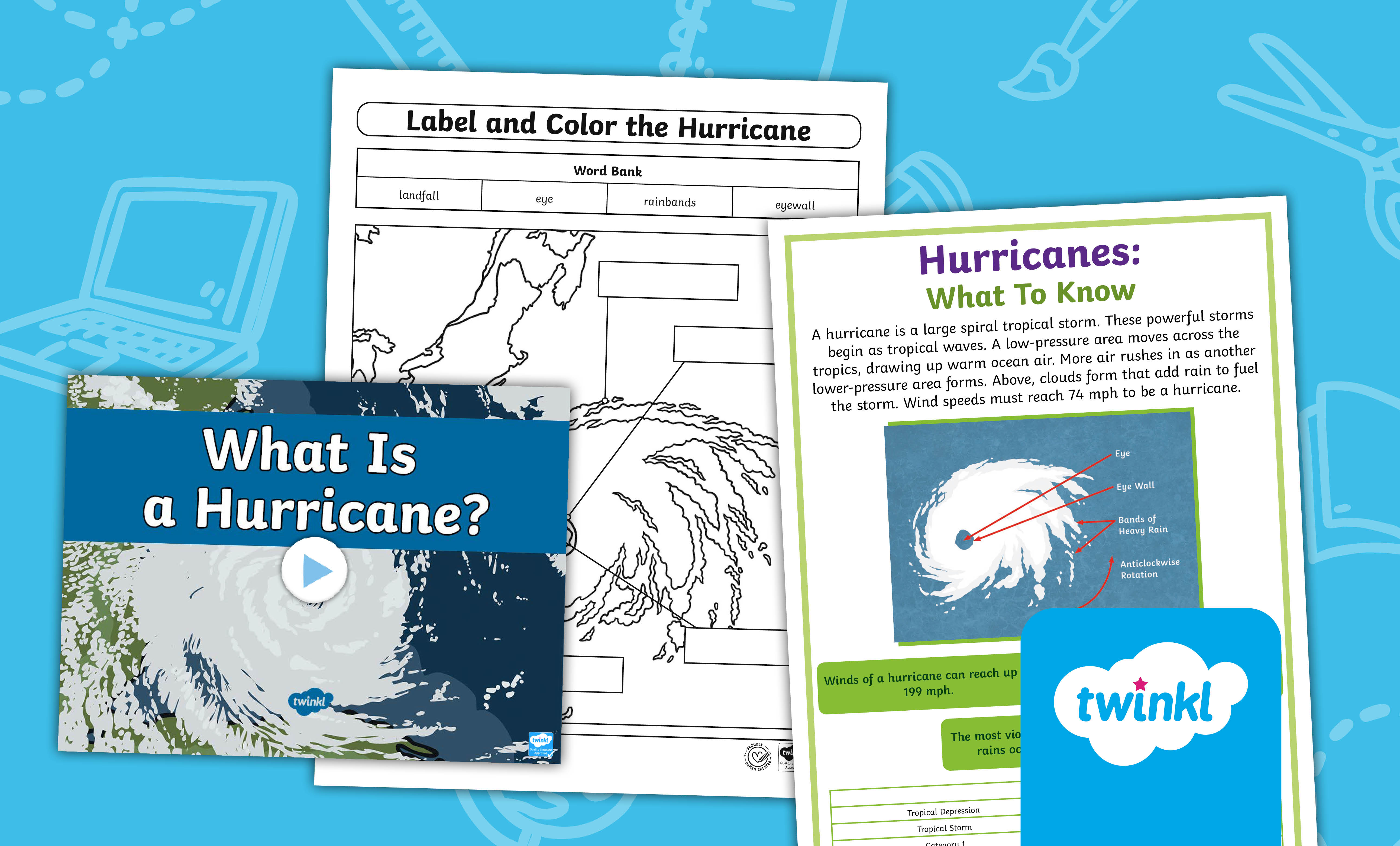 Understanding Hurricanes Lesson for 3rd-5th Grade