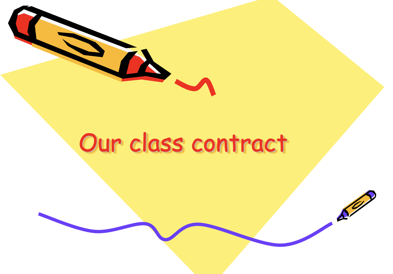 Class Contract for Early Childhood and Lower Elementary