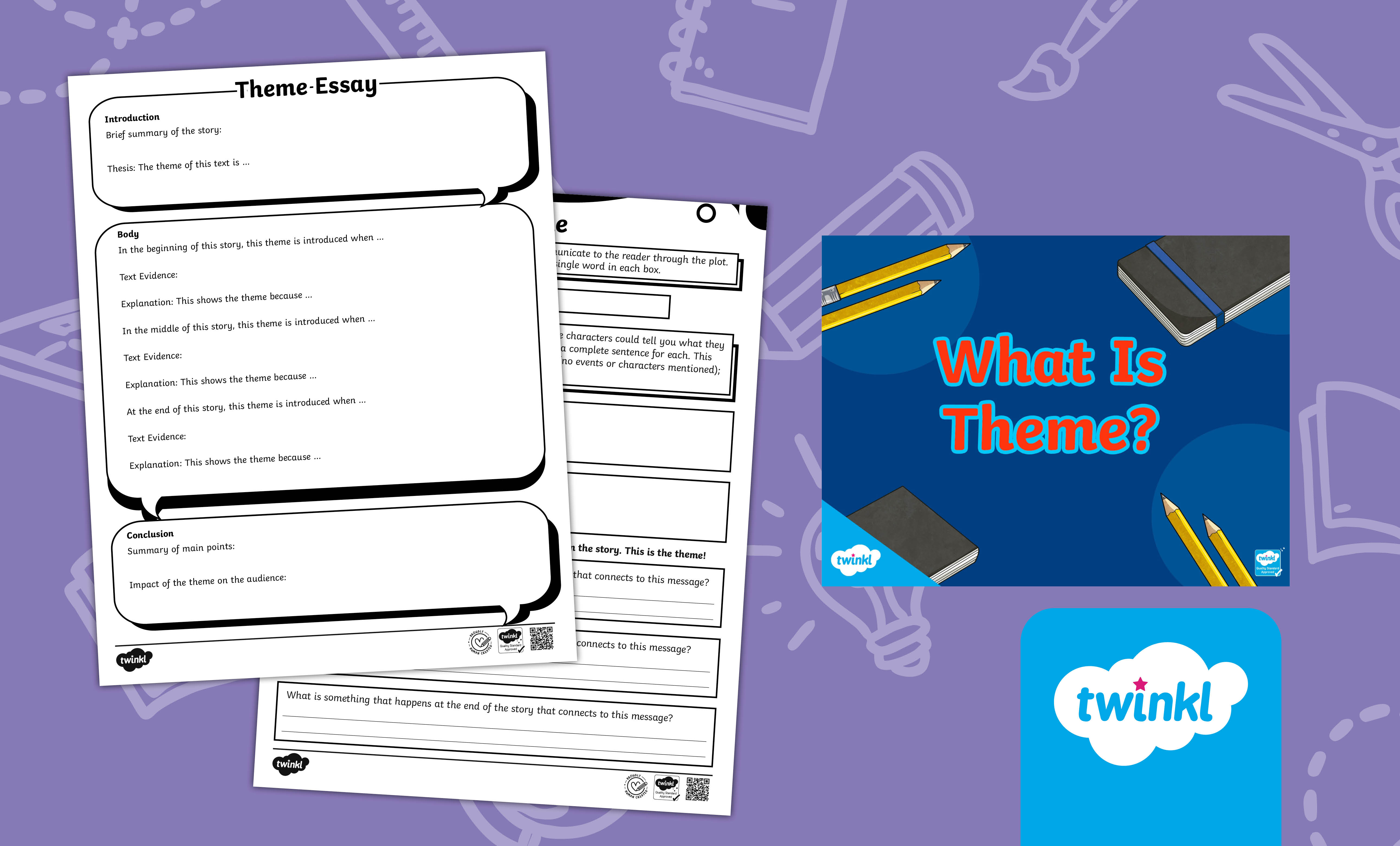 What is theme Lesson for 6th-8th Grade