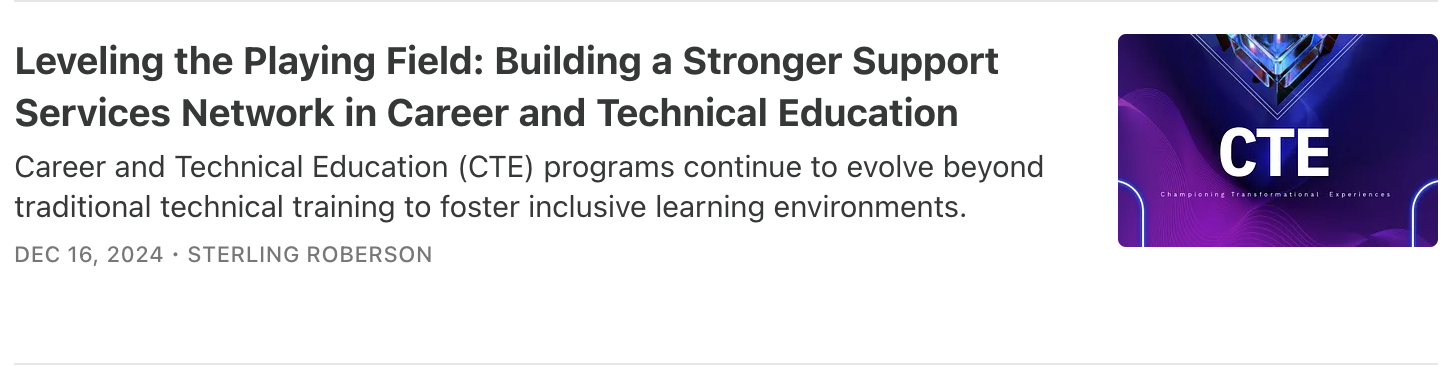 Leveling the playing field