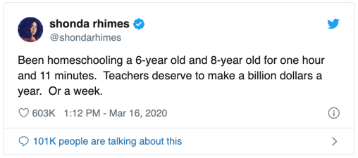 #Thankateacher shonda Rhimes