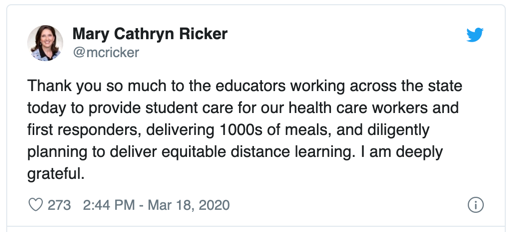 #ThankATeacher Mary Catherine Ricker