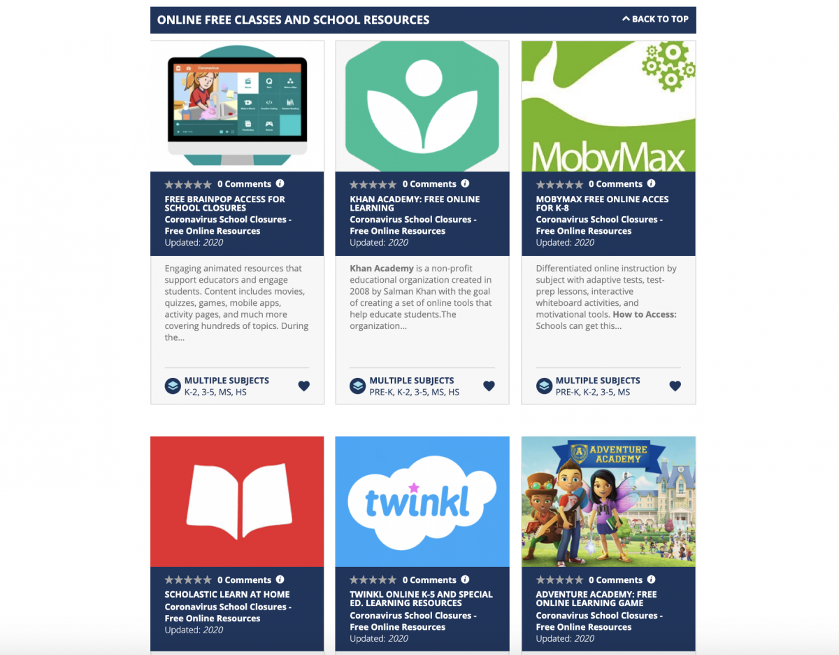 remote learning collection at share my lesson