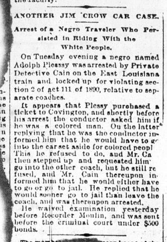 Plessy v. Ferguson (1896)