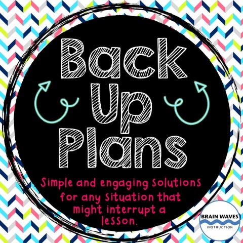 Back Up Plans - Use to Save a Derailed Lesson
