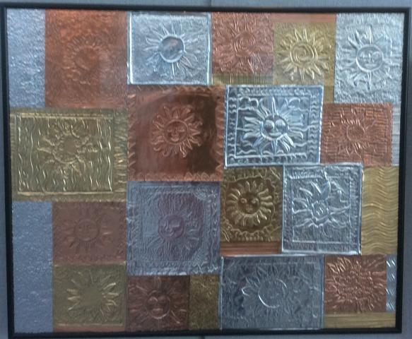 Winter Solstice Embossed Suns