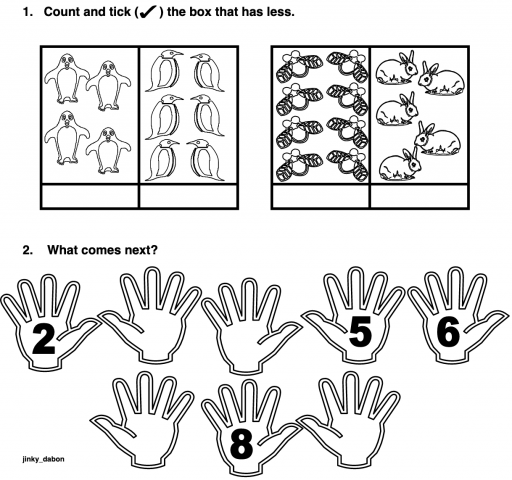 Grade 1 Numbers to 10 Worksheet 3