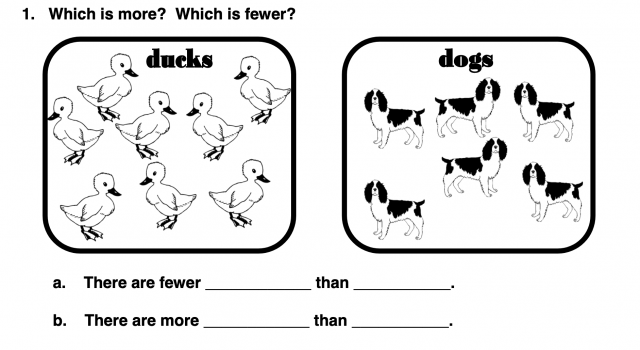 Grade 1 - Numbers to 10 (More or Fewer)