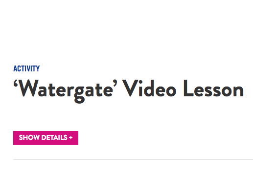 ‘Watergate’ Video Lesson