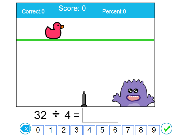 Division Facts Games