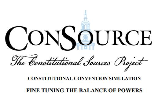 The Constitutional Convention: Balance of Powers